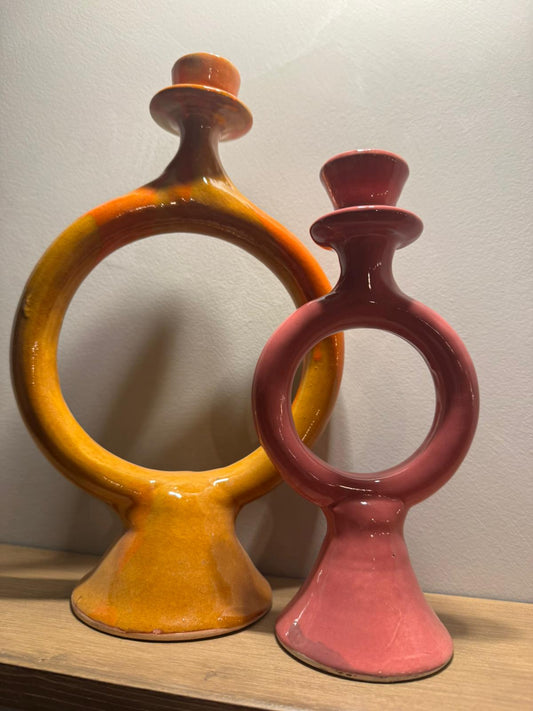 Haska – Handcrafted Amazigh Ceramic Candle Holder