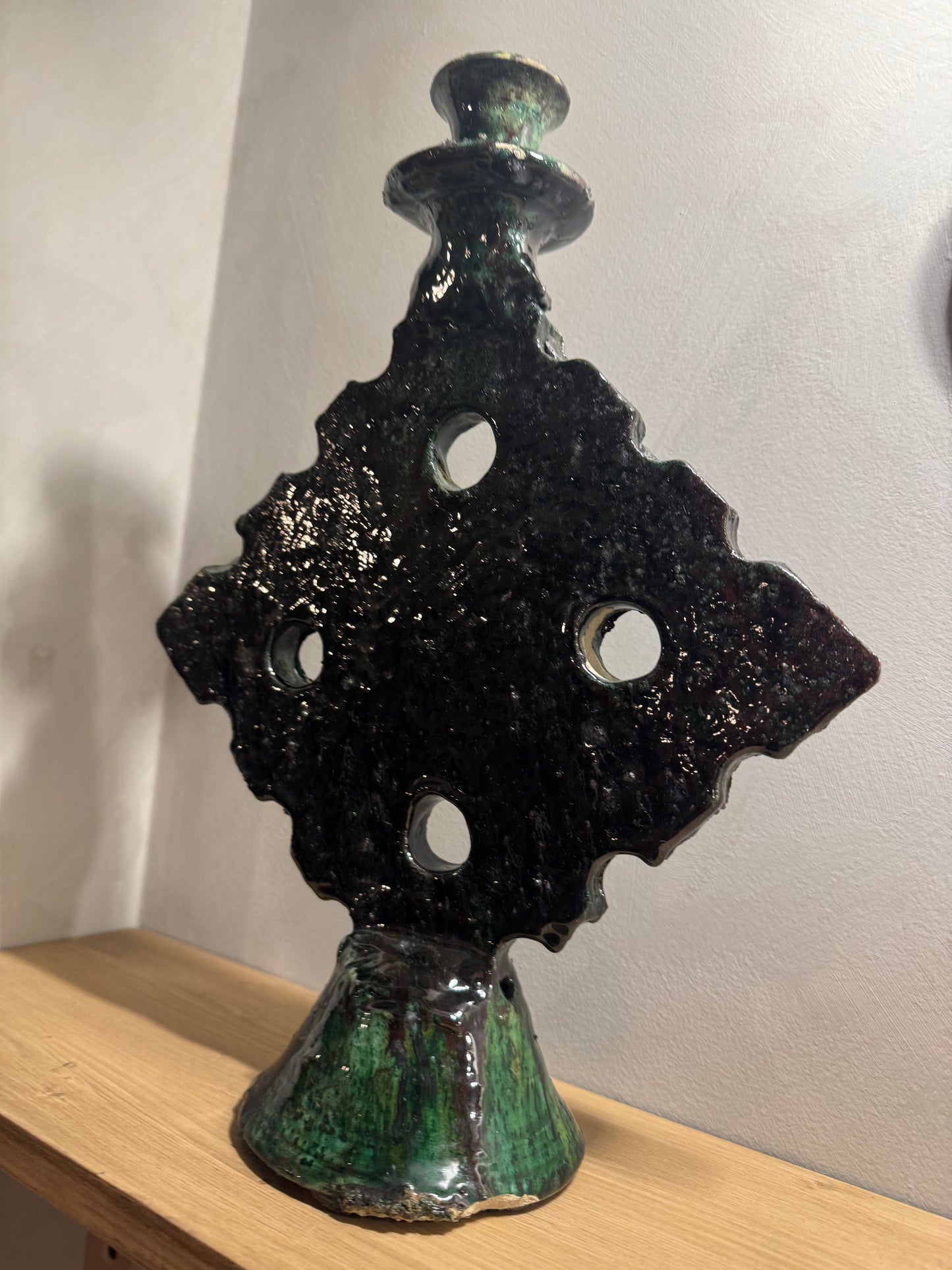 Haska – Amazigh Symbol Ceramic Candle Holder